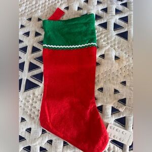Festive Red and Green Christmas Stocking